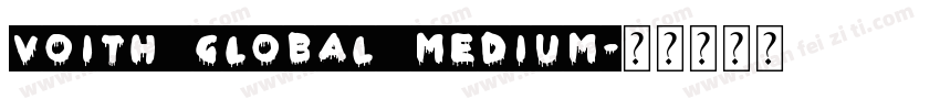 Voith Global Medium字体转换